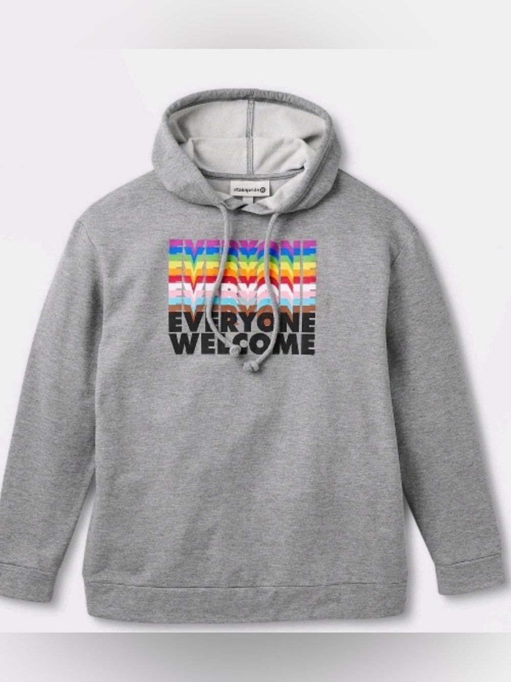 Pride Hoodie with 'EVERYONE WELCOME' Rainbow Graphic